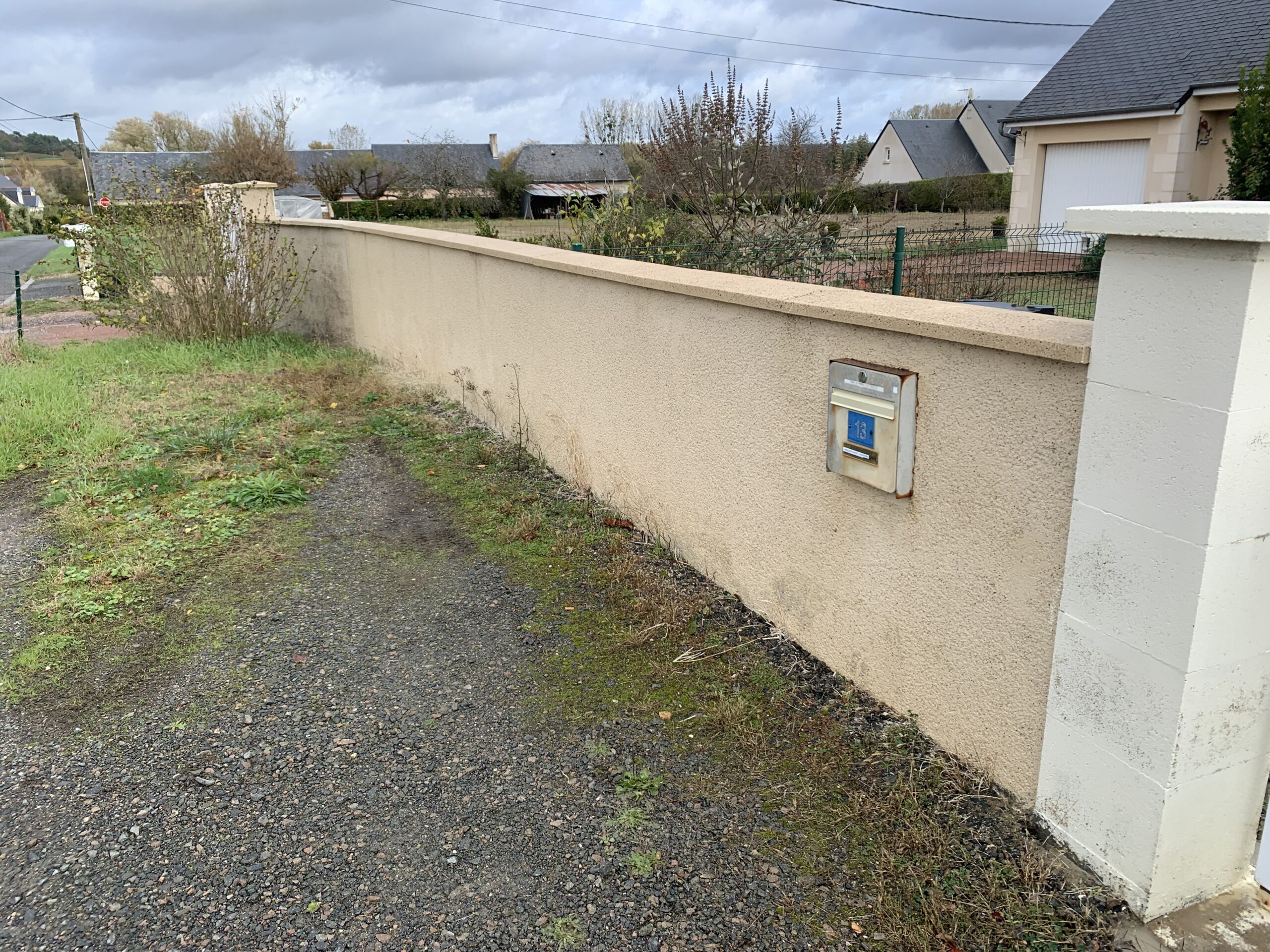 Nettoyage d'un muret